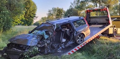 Tragedia pod Zieloną Górą, 31-letni Ukrainiec zginął na miejscu. Świadkowie: Pędził jak szalony, szedł na czołówkę