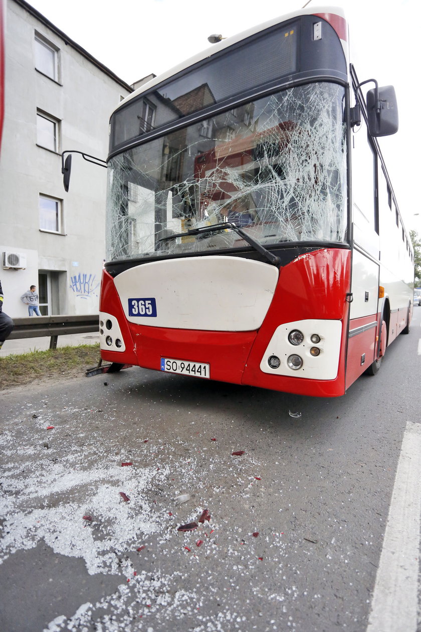 Zderzenie dwóch autobusów miejskich