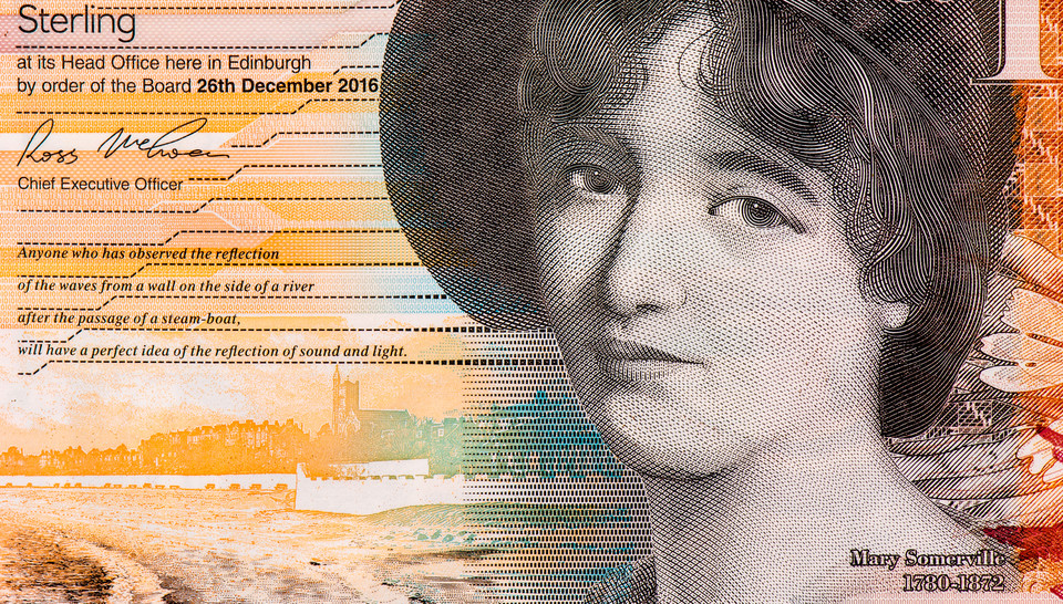 Mary Somerville, 10 funtów, Szkocja