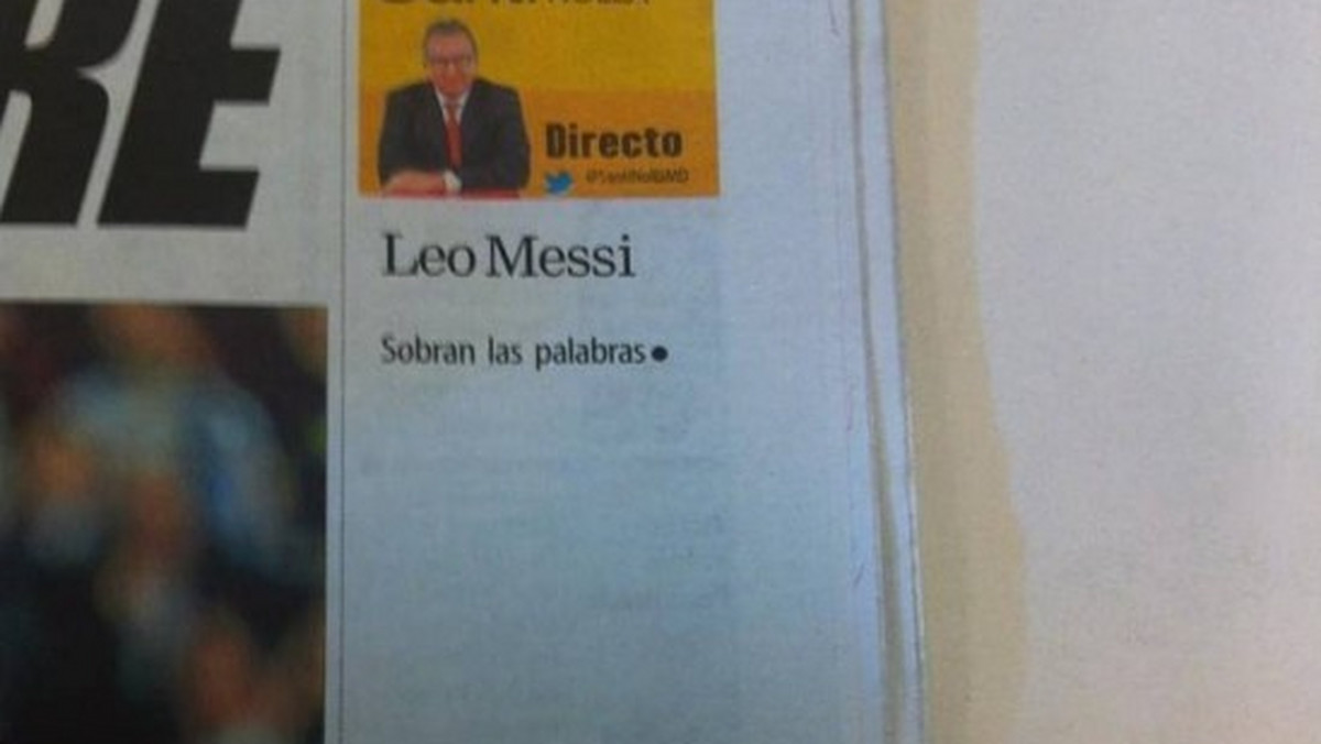 Santi Nolla, publicysta "Mundo Deportivo" swoją niedzielną rubrykę poświęcił bohaterowi okładki nowego FFT, gwiazdorowi FC Barcelona, Lionelowi Messiemu.