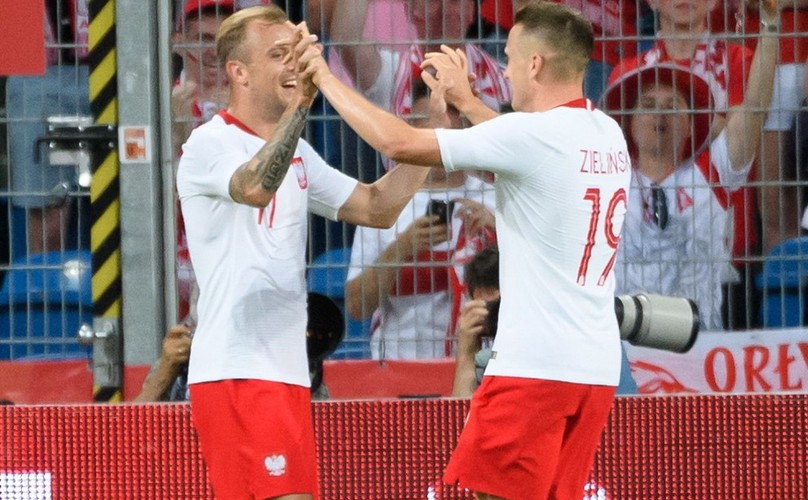 Kamil Grosicki i Piotr Zieliński