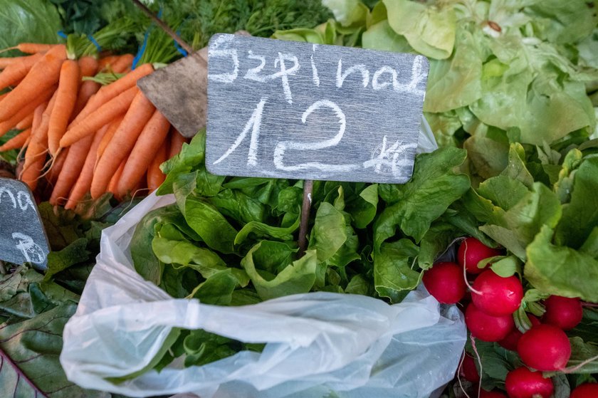 Ceny na targu w Poznaniu. 