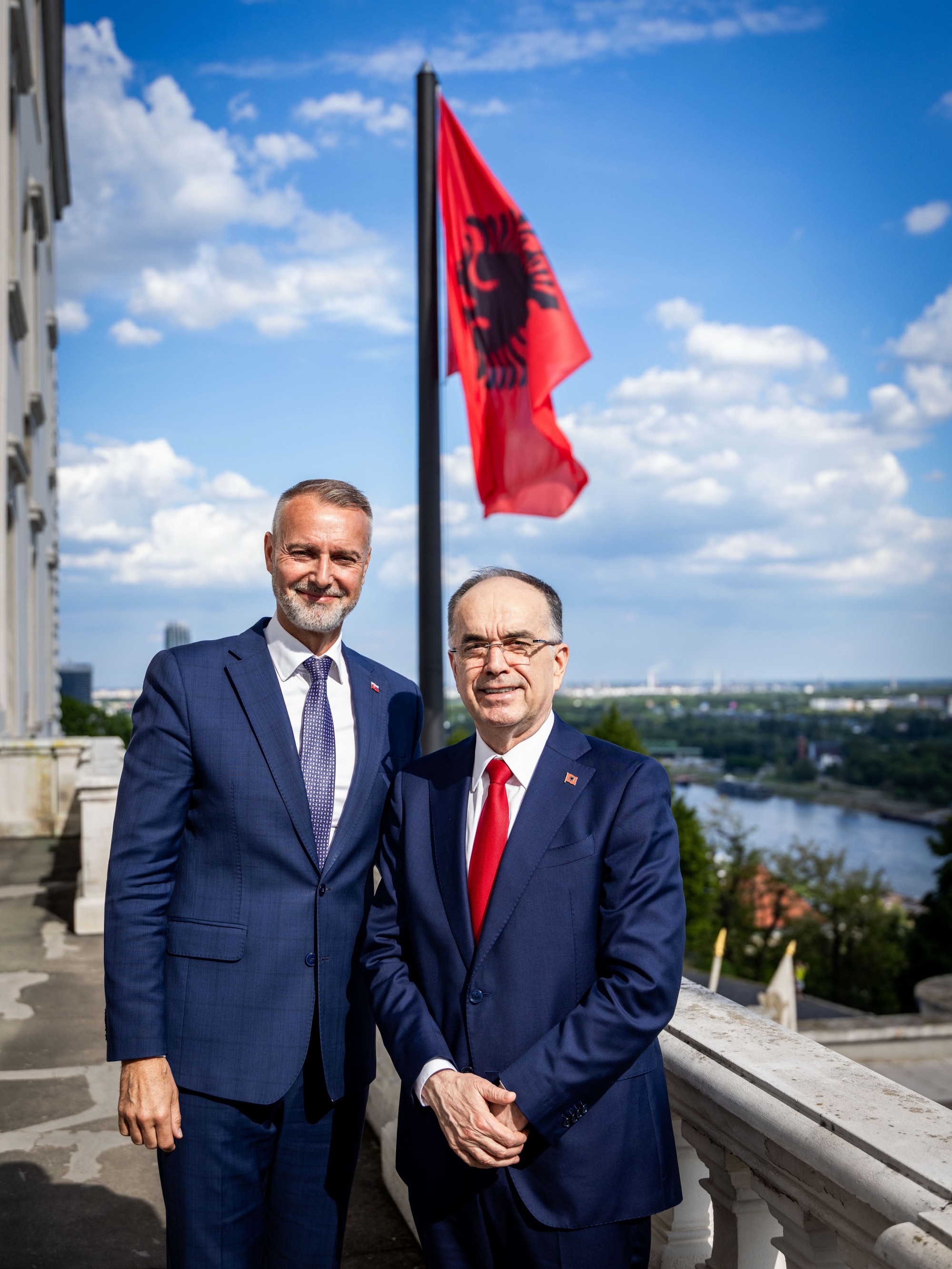 Na Bratislavskom hrade prijal Richard Raši prezidenta Albánskej republiky Bajrama Begaja. 