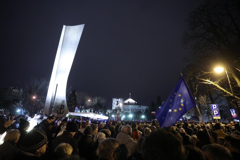 Protesty w obronie sędziów w całej Polsce