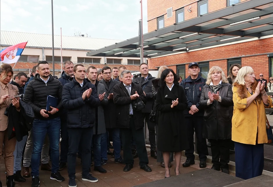 Gradonačelnik Beograda Zoran Radojičić obišao je danas Dom zdravlja u Obrenovcu