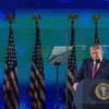 Predsednik Donald Tramp govori na Nacionalnom memorijalu Maunt Rašmor u petak, 3. jula 2026. godine, blizu Kistouna u Južnoj Dakoti. 