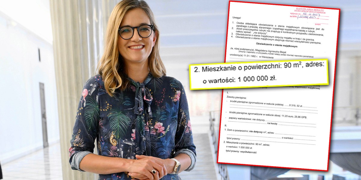 Magdalena Biejat, obecna wicemarszałek Senatu chce być prezydentką Warszawy. Oto jej majątek.  