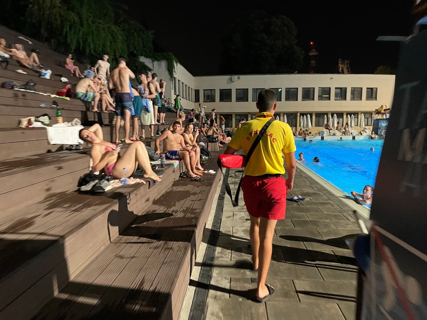 Spasioci na bazenu Tašmajdan