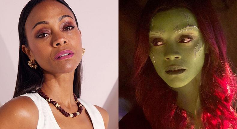 Zoe Saldaa plays Gamora in the Marvel Cinematic Universe movies.Corey Nickols/Getty Images/Marvel Studios