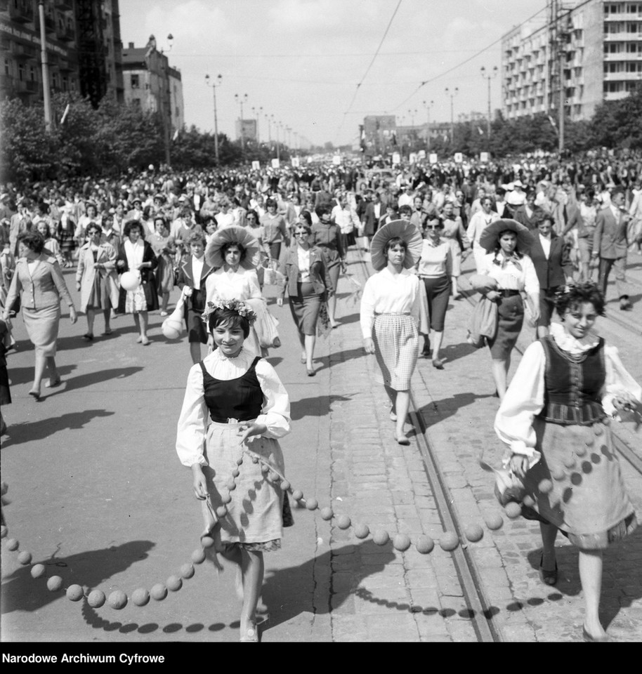 Obchody Święta Pracy w Warszawie/ 1961 rok