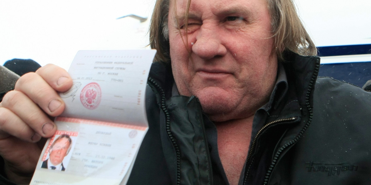 Gerard Depardieu z Rosyjskim Paszportem