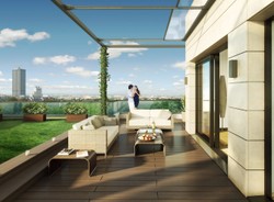 Nowe apartamentowce z widokiem na centrum Warszawy