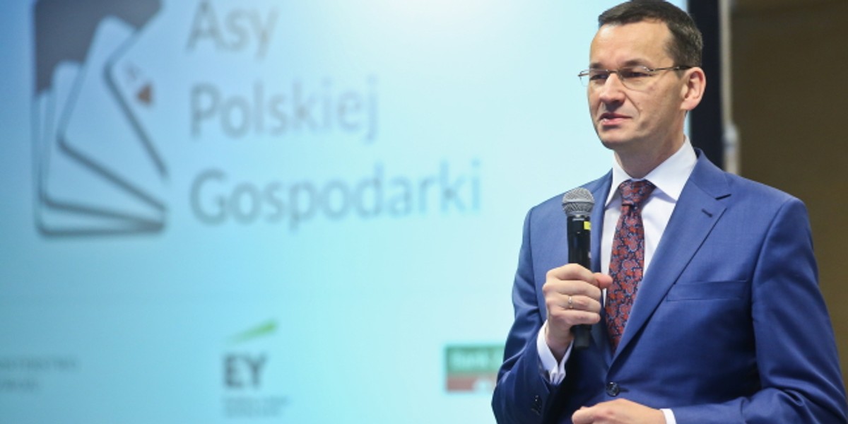 Warszawa, 13.10.2016. Wicepremier, minister rozwoju i finansów Mateusz Morawiecki przemawia podczas prezentacji raportu "Asy Polskiej Gospodarki"