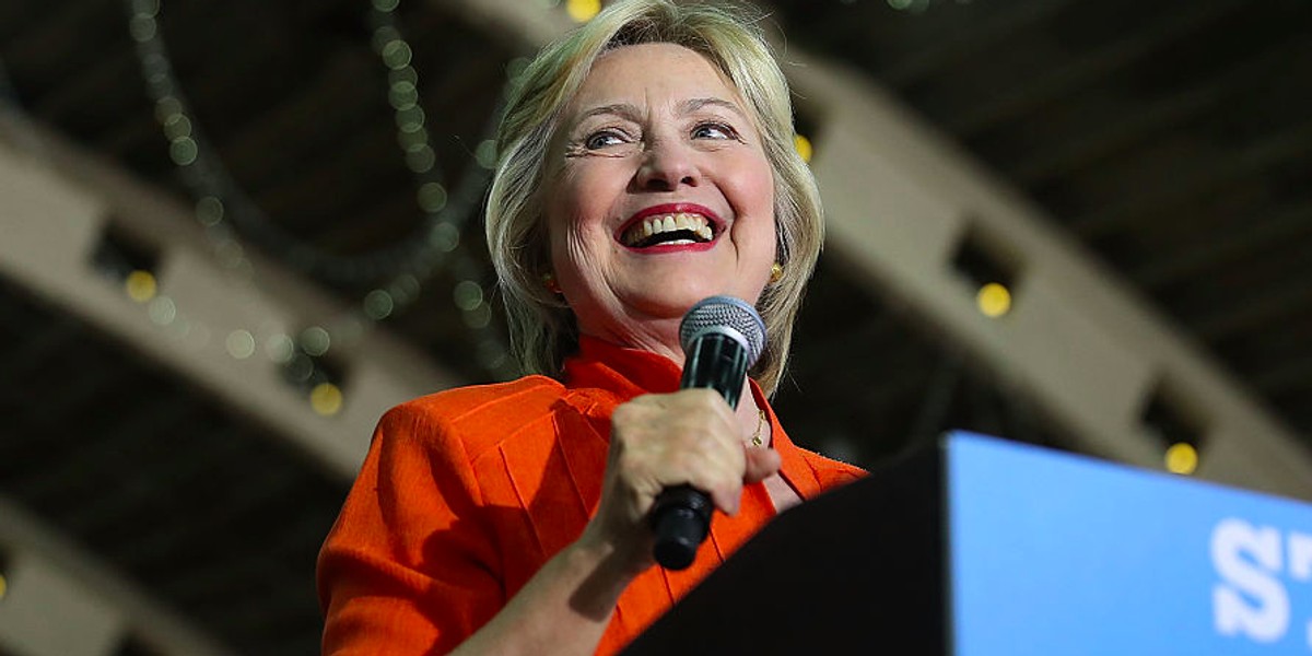 Hillary Clinton at a campaign event in Florida.