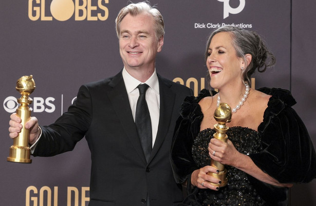 Reżyser "Oppenheimera" Christopher Nolan i producentka Emma Thomas