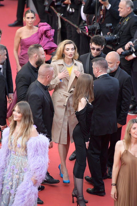 Ukraińska modelka zaprotestowała w Cannes