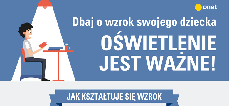 Dbaj o wzrok swojego dziecka. Oświetlenie jest ważne! [INFOGRAFIKA]