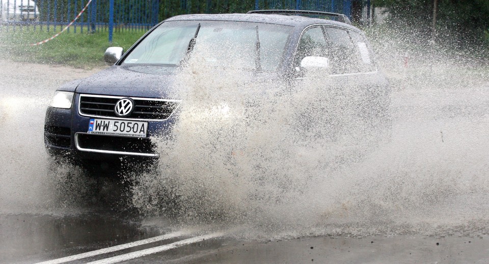 WARSZAWA ZAMKNIĘTY TRAKT LUBELSKI ULEWY