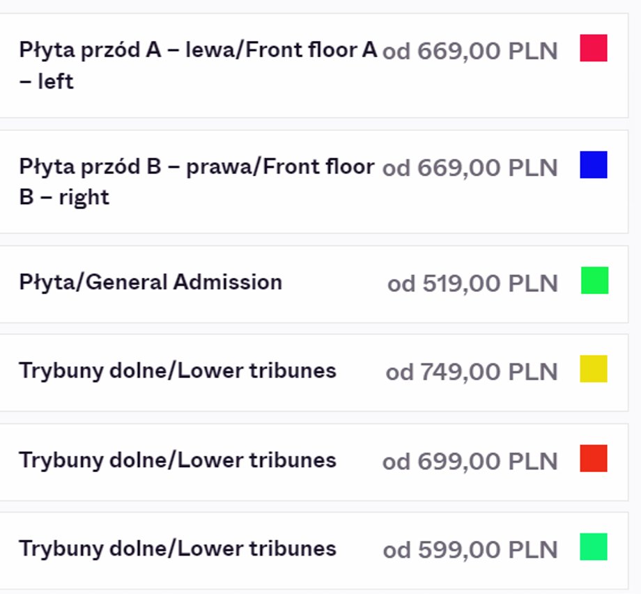 Ceny biletów na koncerty Taylor Swift w Polsce