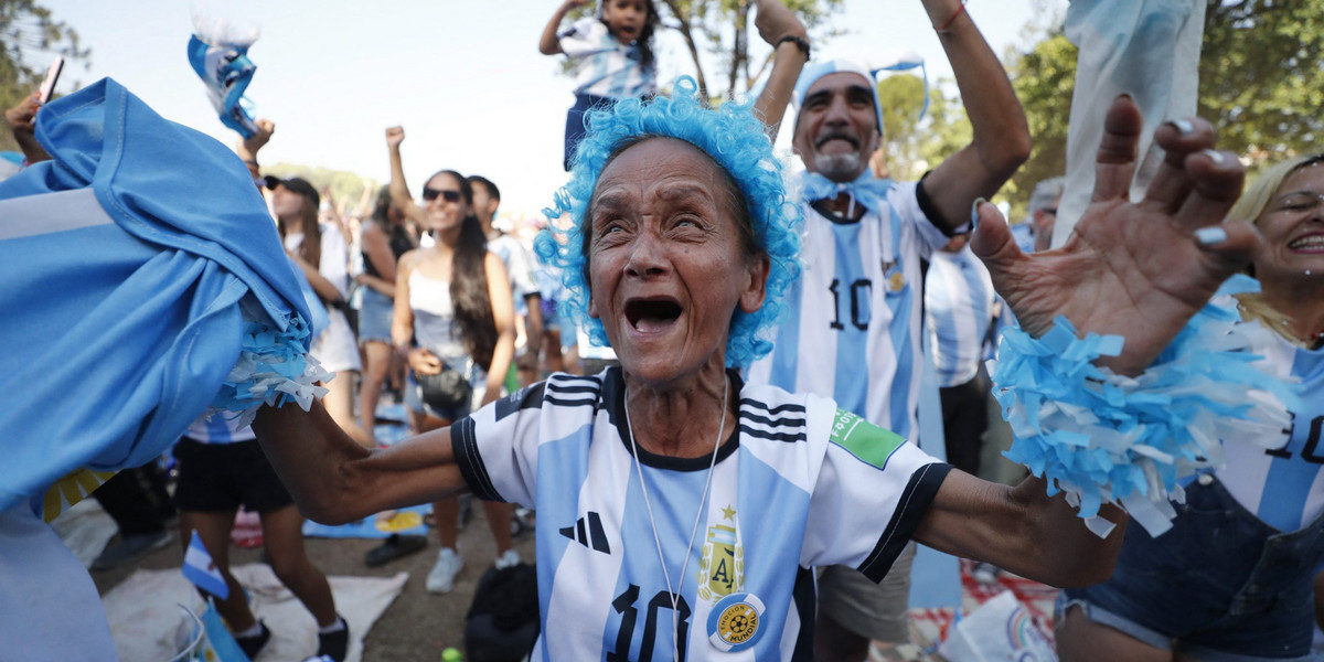 Szaleństwo ogarnęło Argentynę po awansie do finału mundialu. 