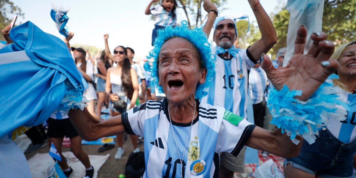 Szaleństwo ogarnęło Argentynę po awansie do finału mundialu. 