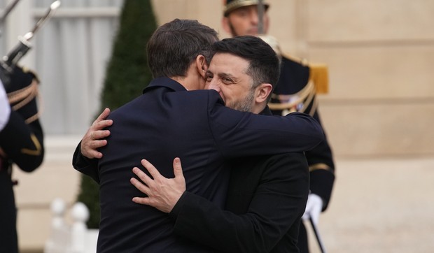 Volodimir Zelenski i Emanuel Makron u Parizu, 1. decembar 2025.