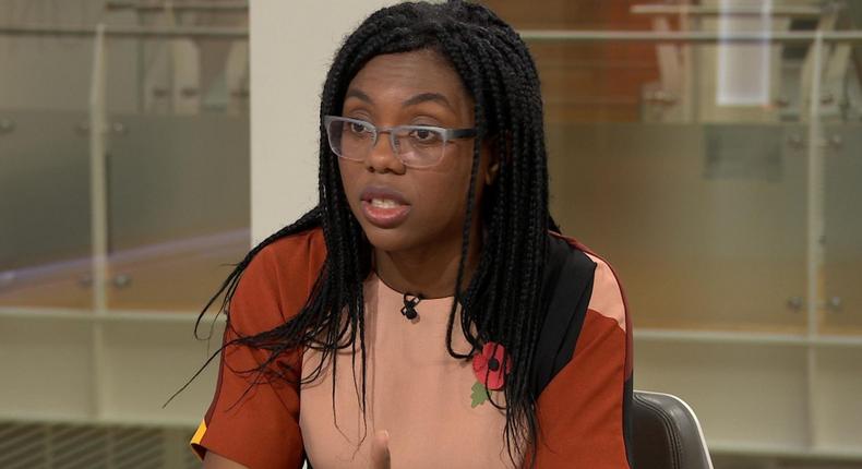 Kemi Badenoch, newly appointed junior minister for Children and Families (skynews)