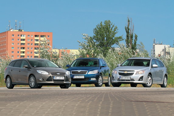 Chevrolet Cruze (2009-16), Ford Focus (2010-18) i Skoda Octavia (2004-13) 