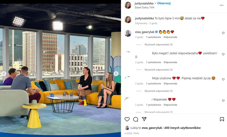 Magdalena Różczka i Justyna Zielska w "Dzień dobry TVN"