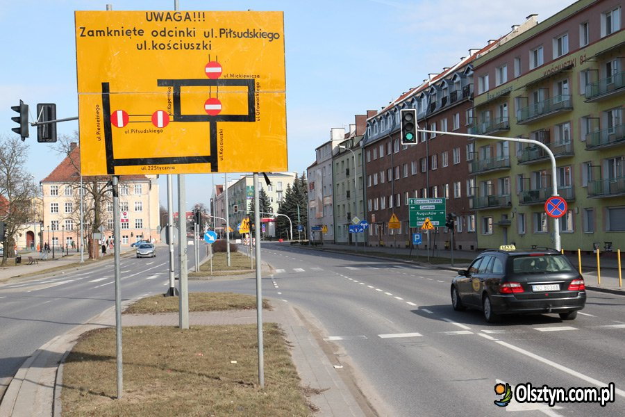 Budowa linii tramwajowej. Wkrótce zmiany w ruchu m.in. w centrum Olsztyna [SCHEMATY]