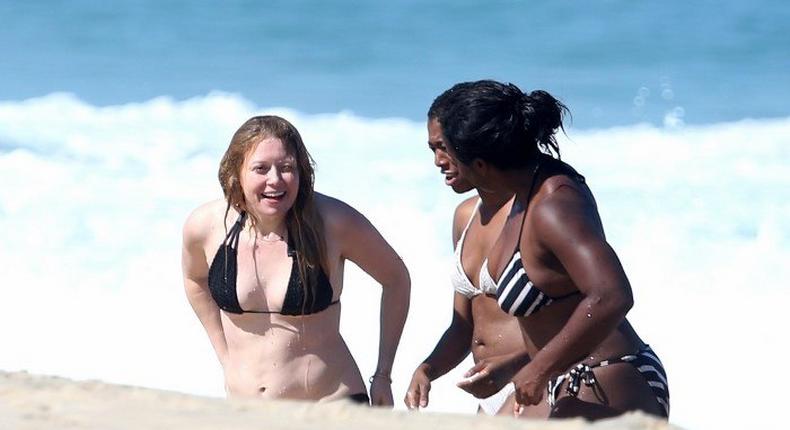 Orange Is The New Black stars bonding on the beach in Sao Paulo, Brazil hours before the kick off of the series' third season