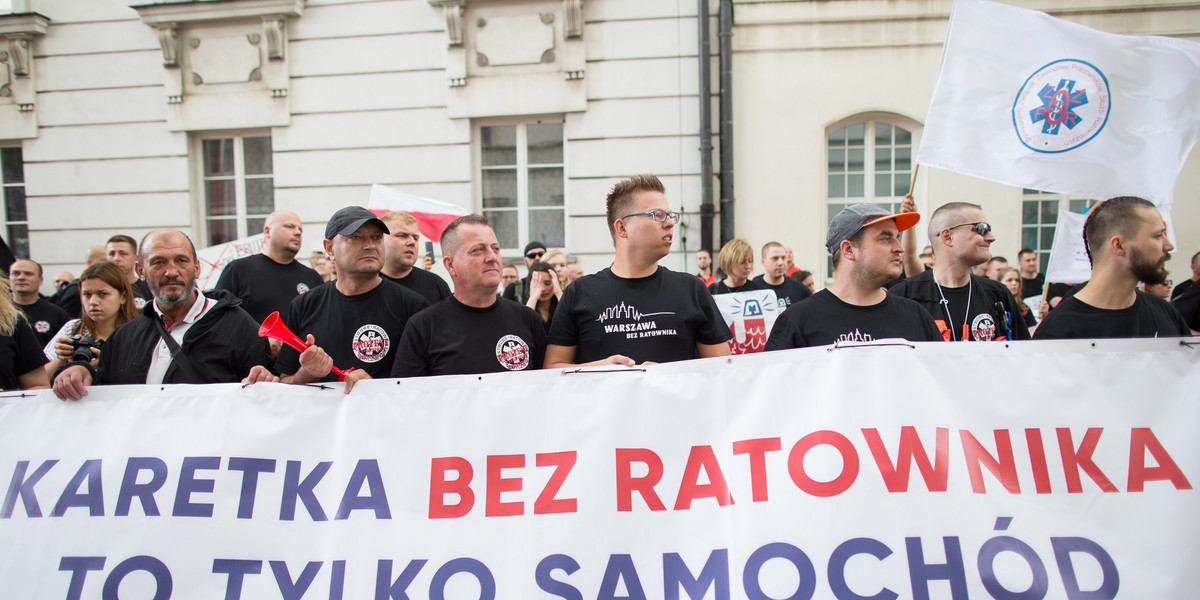 30 czerwca 2017 ratownicy medyczni protestowali w całej Polsce