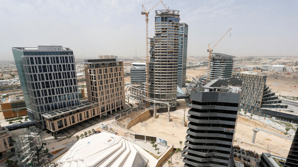 FILE PHOTO: A view shows the King Abdullah Financial District north of Riyadh