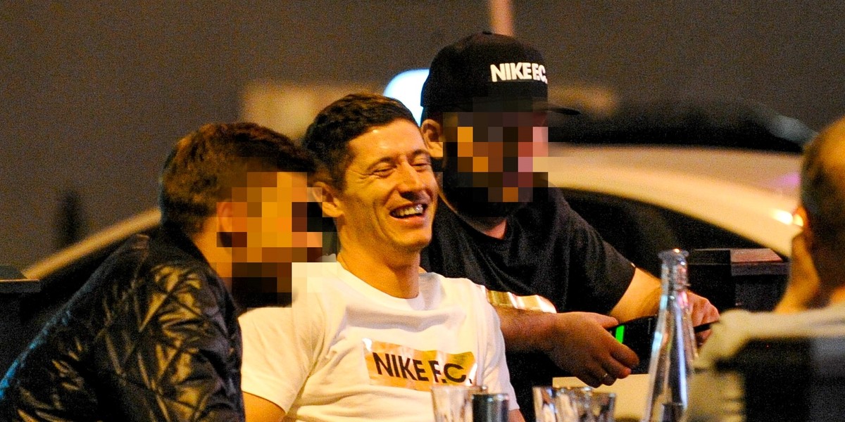 Robert Lewandowski, restauracja, zabawa, baluje