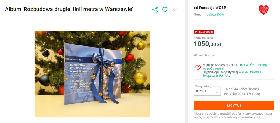 Album "Rozbudowa drugiej linii metra w Warszawie"