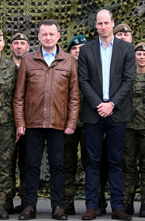 Minister obrony Mariusz Błaszczak z księciem Williamem
