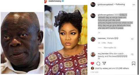 Gistlover alleges that Omotola Jalade Ekeinde is romantically linked [Instagram/GistloverUpdates]