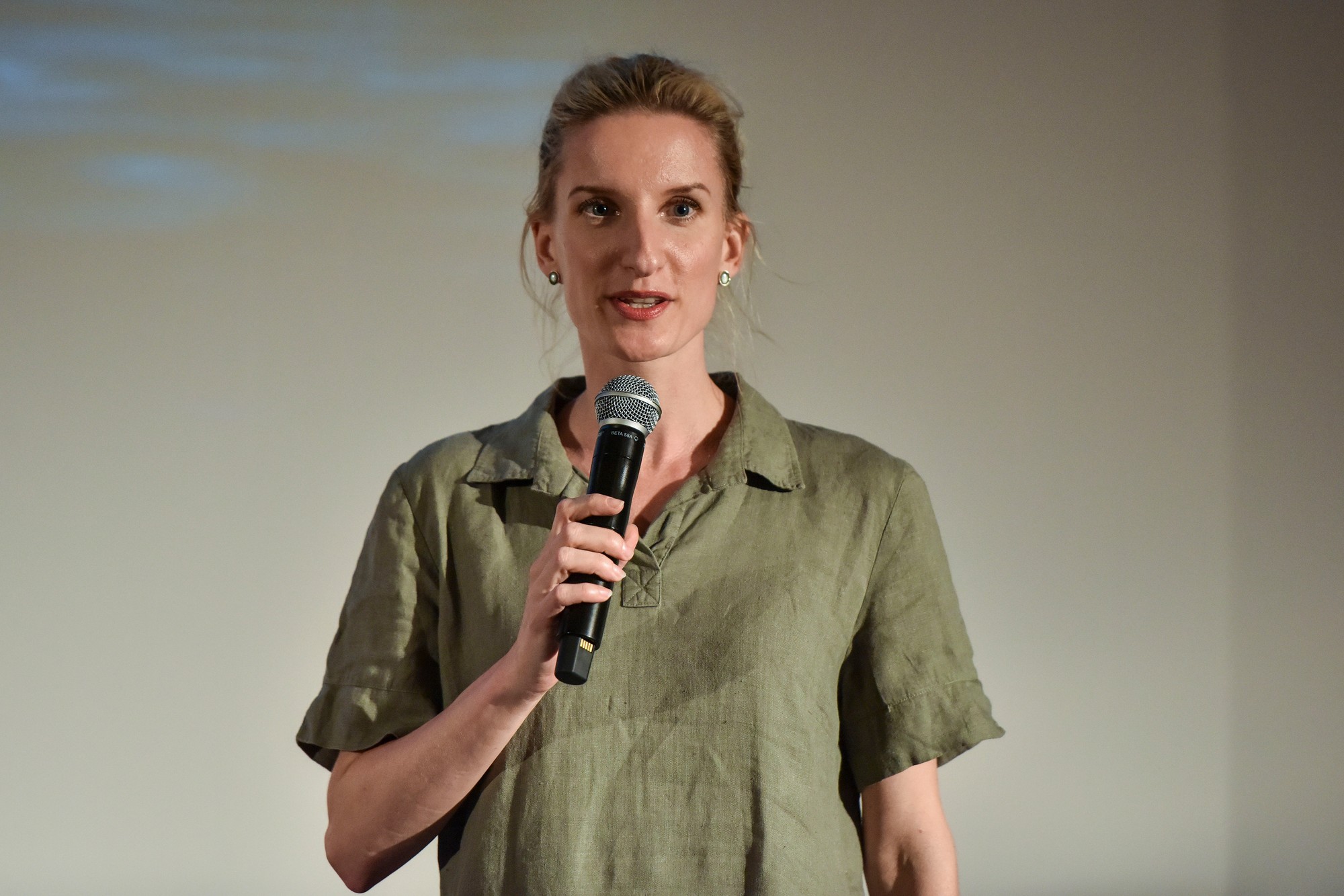 Moderátorka Adela Vinczeová. 
