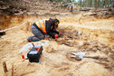 Masowy grób odkryty na Białołęce