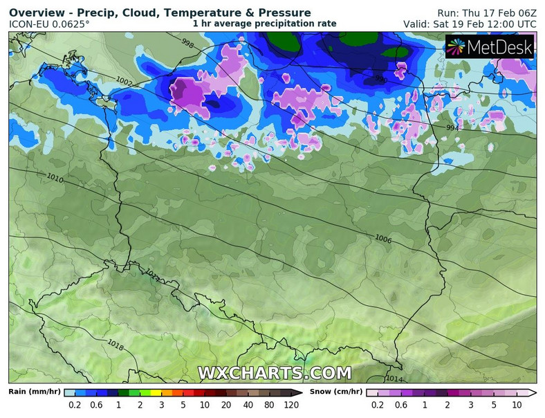 Padać będzie głównie w północnej Polsce