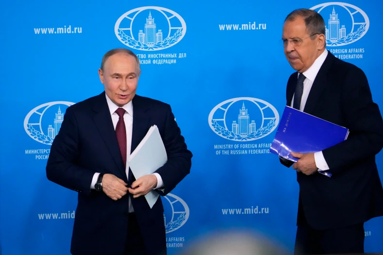 Vladimir Putin sa Sergejom Lavrovim