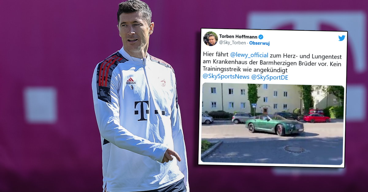 Robert Lewandowski después de la investigación médica en el Bayern de Múnich.  Se ha decidido entrenar
