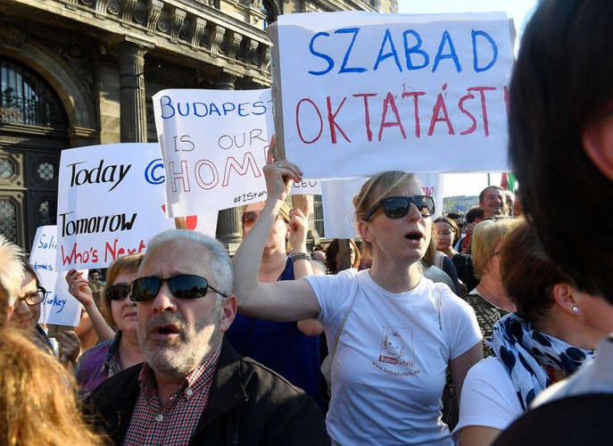 Protest w Budapeszcie
