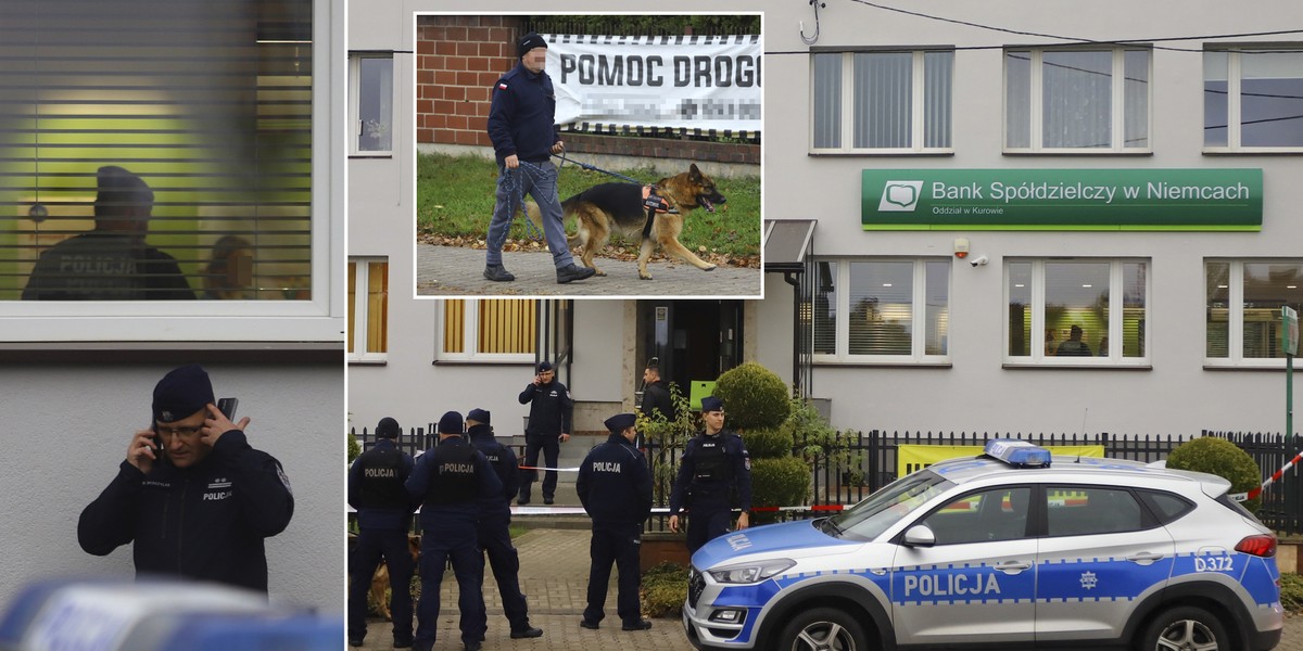 W Kurowie doszło do napadu na bank.