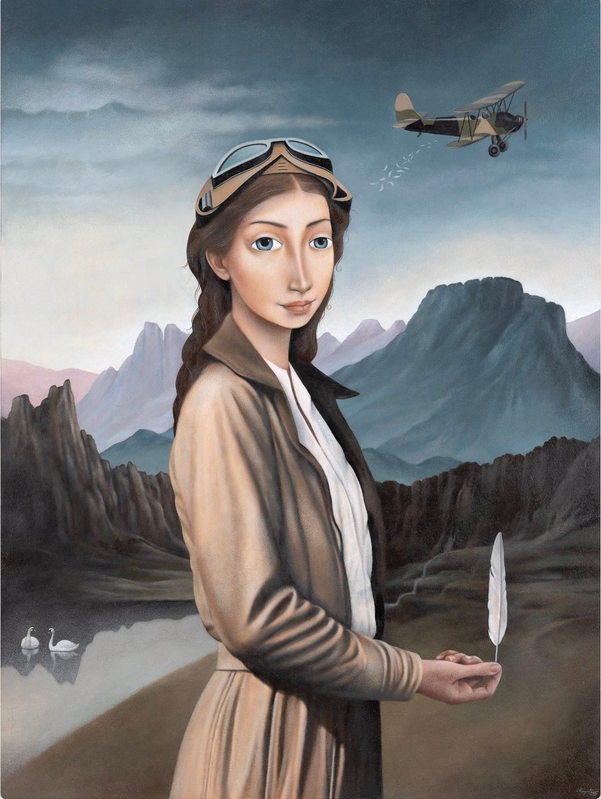 Slavko Krunic, Kočoperka, 120x90cm, akril na platnu, 2025god