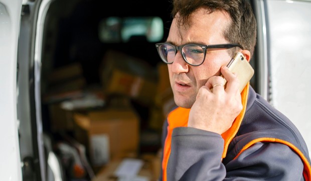 Dostavljač - ilustracija