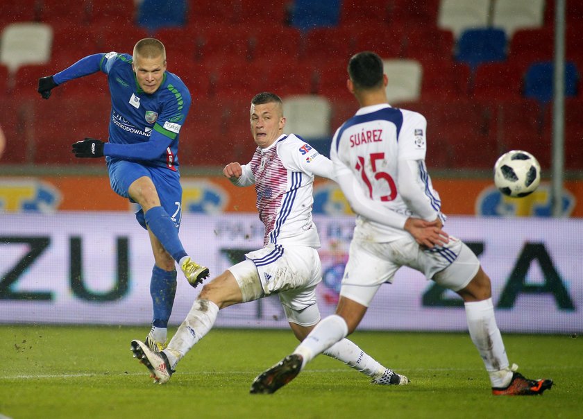 Pilka Nozna. Ekstraklasa. Gornik Zabrze - Miedz Legnica. 09.12.2018