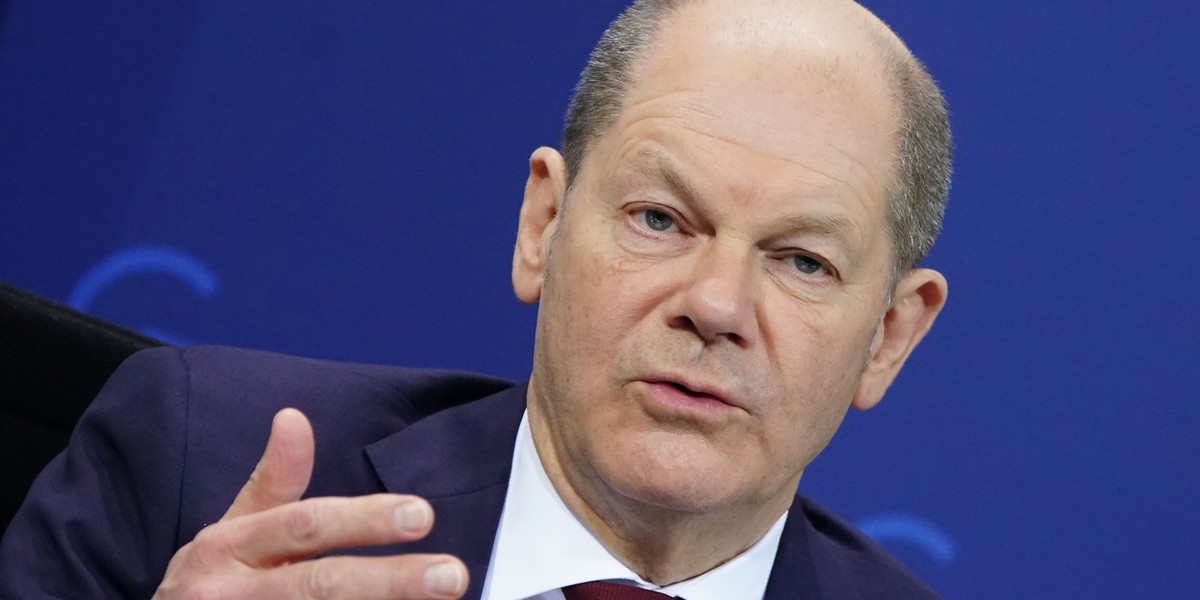 Niemcy chcą jednego wyjątku w ewentualnych sankcjach na Rosję. Na zdjęciu nowy kanclerz Niemiec Olaf Scholz.