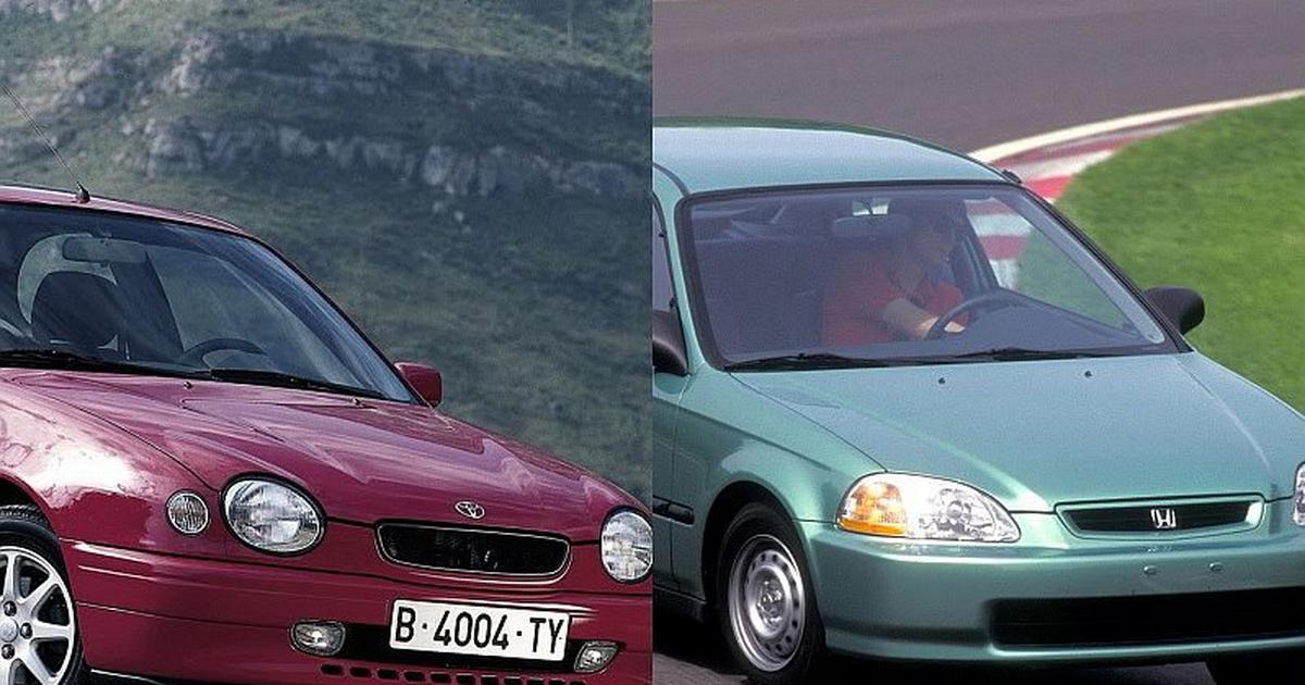 Porównanie Toyota Corolla E11 vs. Honda Civic VI