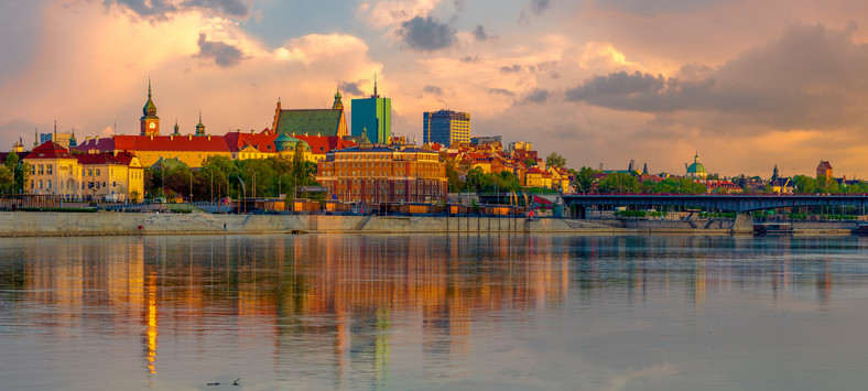 Panorama Starego Miasta w Warszawie